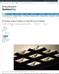 Chocolate maker Cadbury says its decision to shed 80 jobs at its 